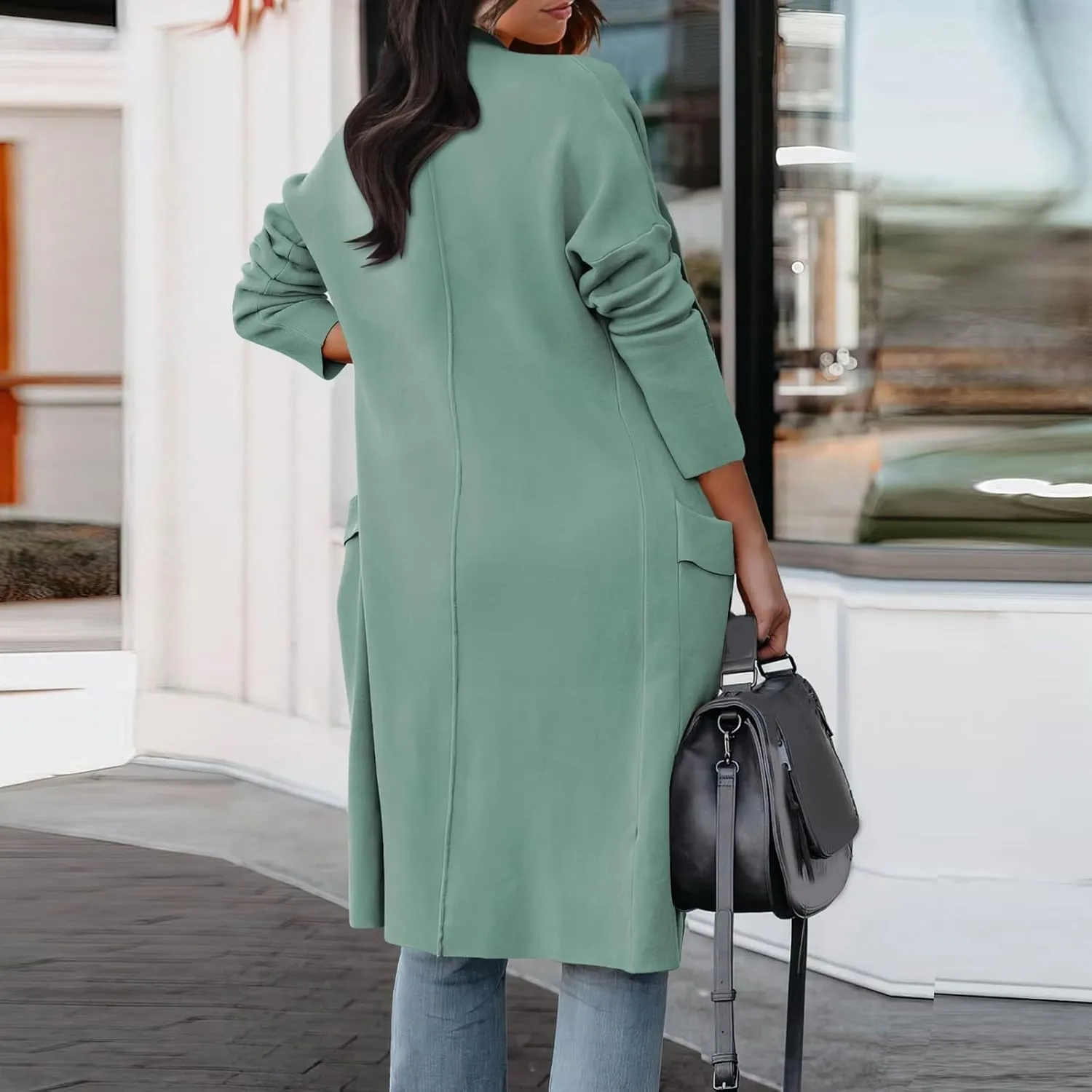 Women's Coats Basic Long Jacket Coat Coat Trench Long Jacket Ladies Slim Long Belt Elegant Winter Coats for Women