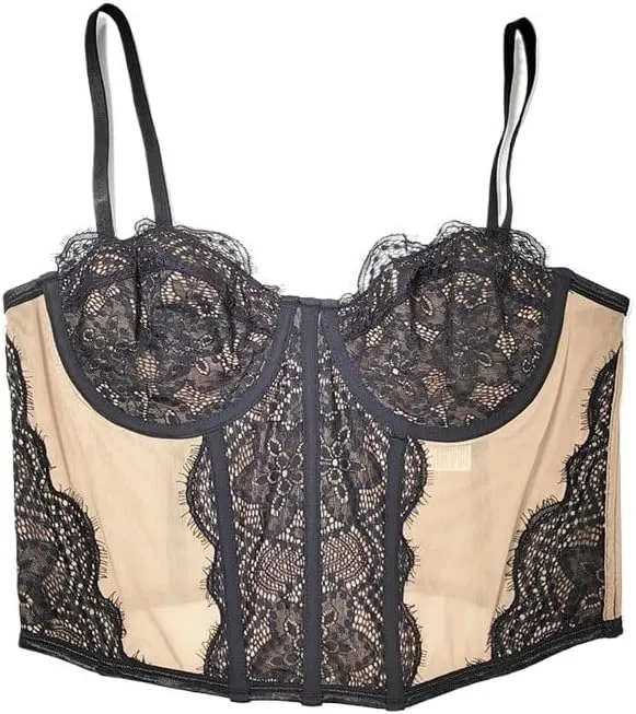 Women's Lace Camisole Top with Bottoming Top Waist Mesh Chest Wrap Thin Underwear for Women(D,40c)
