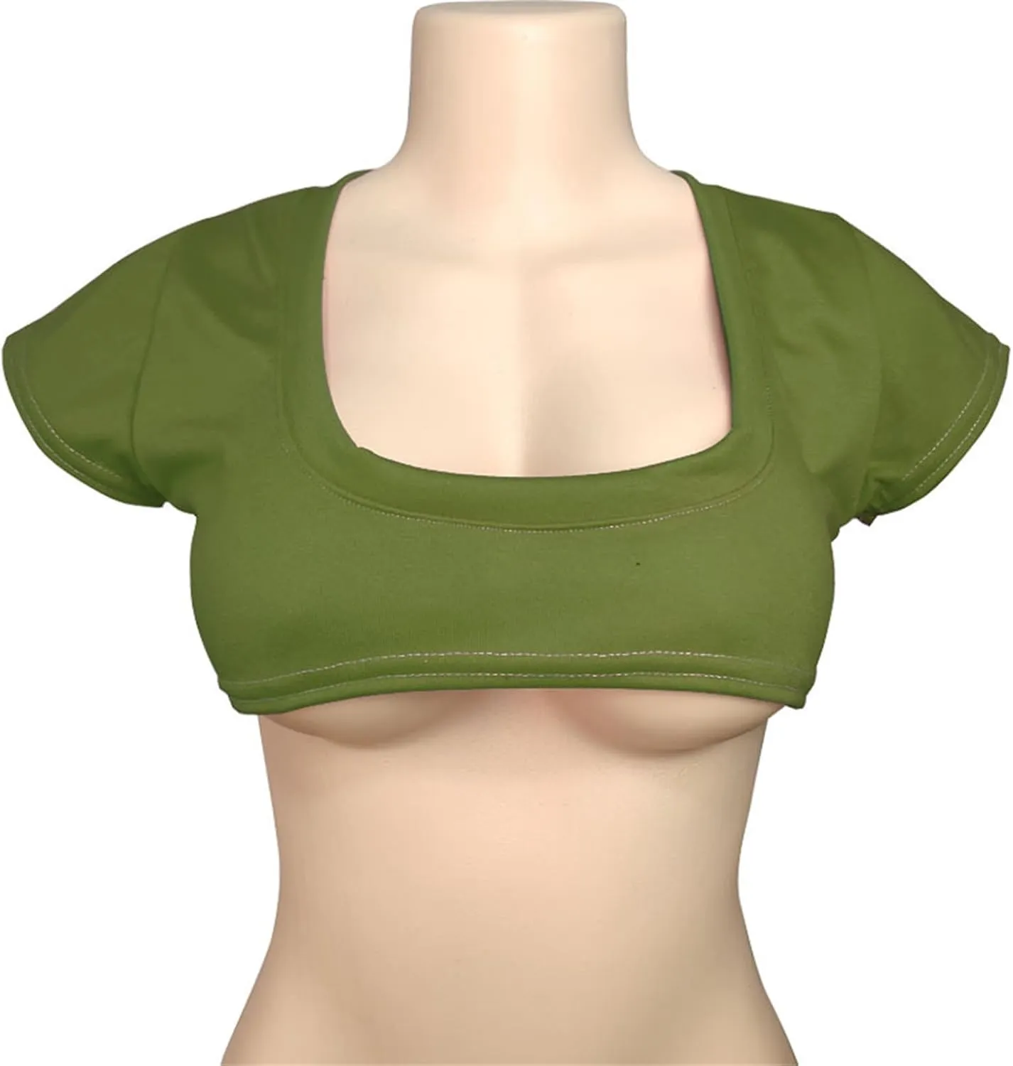 Womens Sexy Stripper Top Cleavage Cover Up Mini Crop Tank Top Crewneck Tiny Slutty Tops Funny Bikini for Women