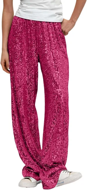 Womens Slacks Baggy Wide Leg Palazzo Pants High Rise Beach Pants Comfy Long Pants Gym Pants Sports Pants Trousers