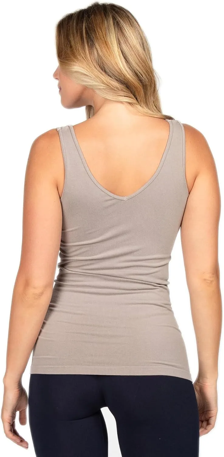 Women's Stretchy Seamless Tank Top. One Size