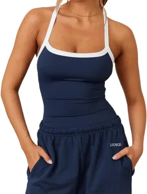 Women's Vintage Camisole Tank Tops Sleeveless Cami Slim Fitted Tops Summer 2024 Crop Top Cami Top Going Out Tee