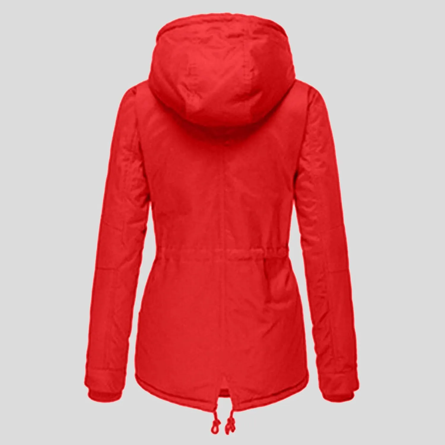 Womens Winter Casual Quilted Coat Loose Fit Long Sleeve Button Zip Overcoat Fashion Warm Fleece Jacket Padded Outwear