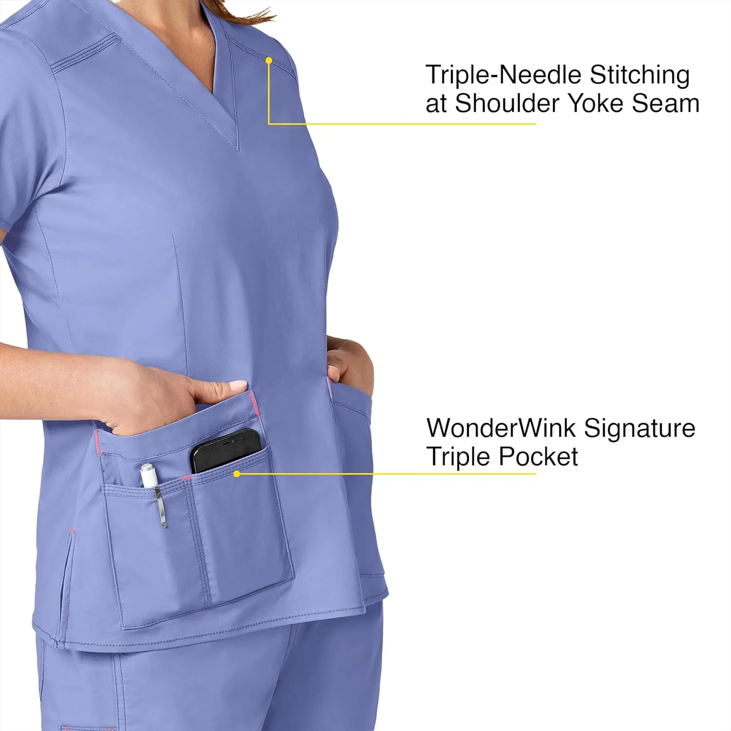 WonderWink Women's Wonderflex Verity Scrub Top