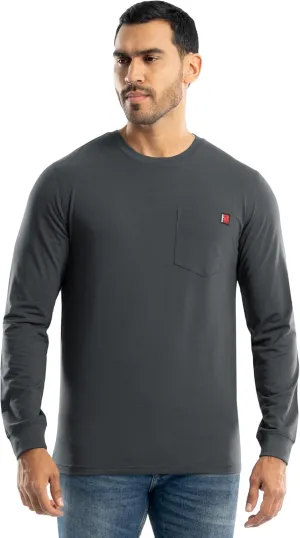 Wrangler Men's Long Sleeve Pocket T-Shirt with UPF