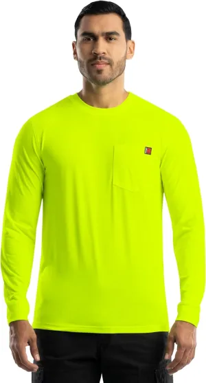 Wrangler Men's Long Sleeve Pocket T-Shirt with UPF