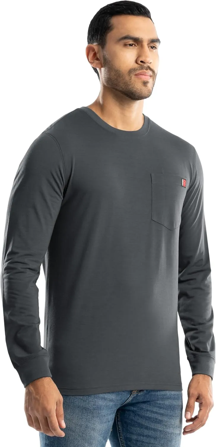 Wrangler Men's Long Sleeve Pocket T-Shirt with UPF