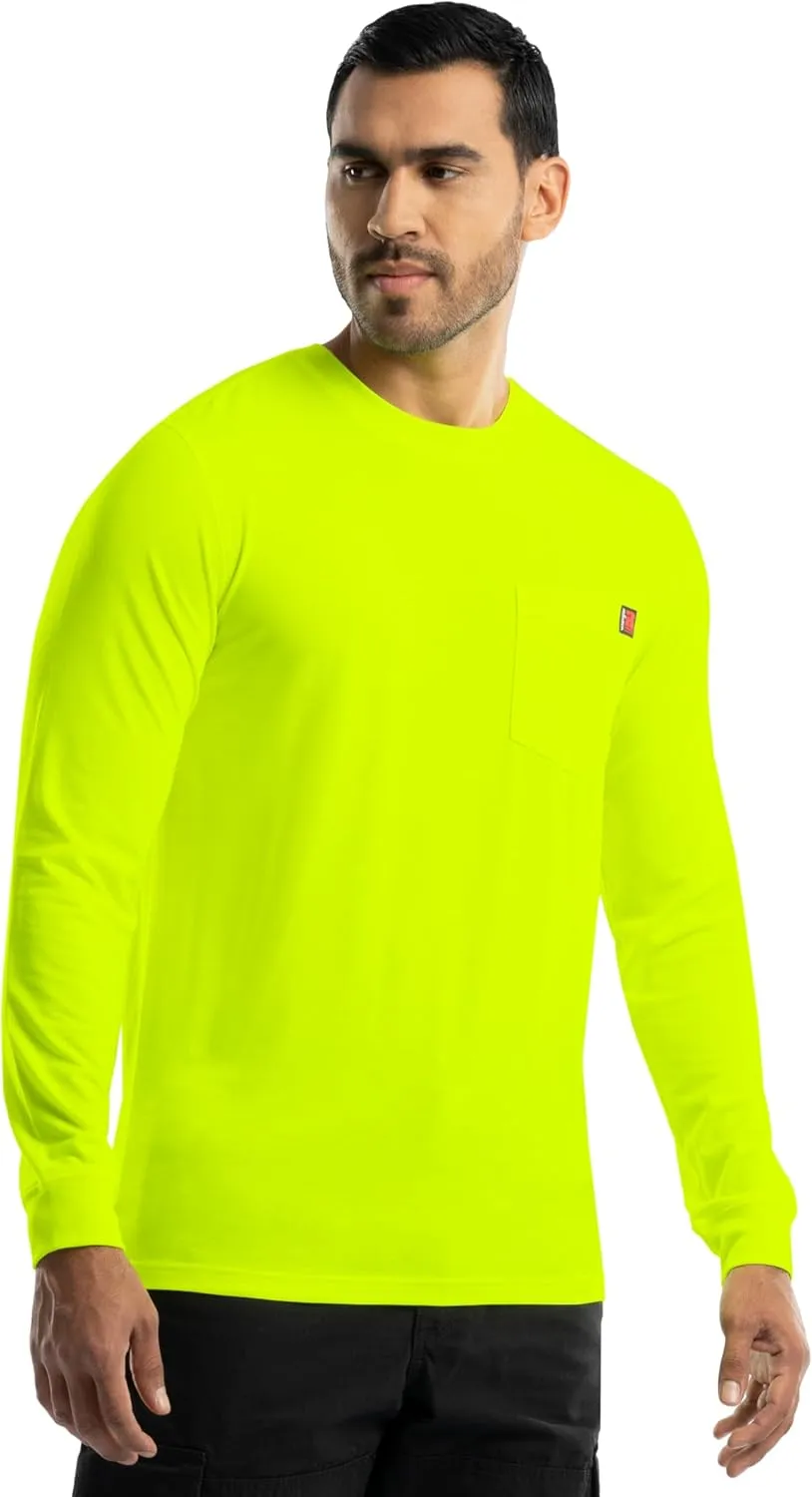 Wrangler Men's Long Sleeve Pocket T-Shirt with UPF