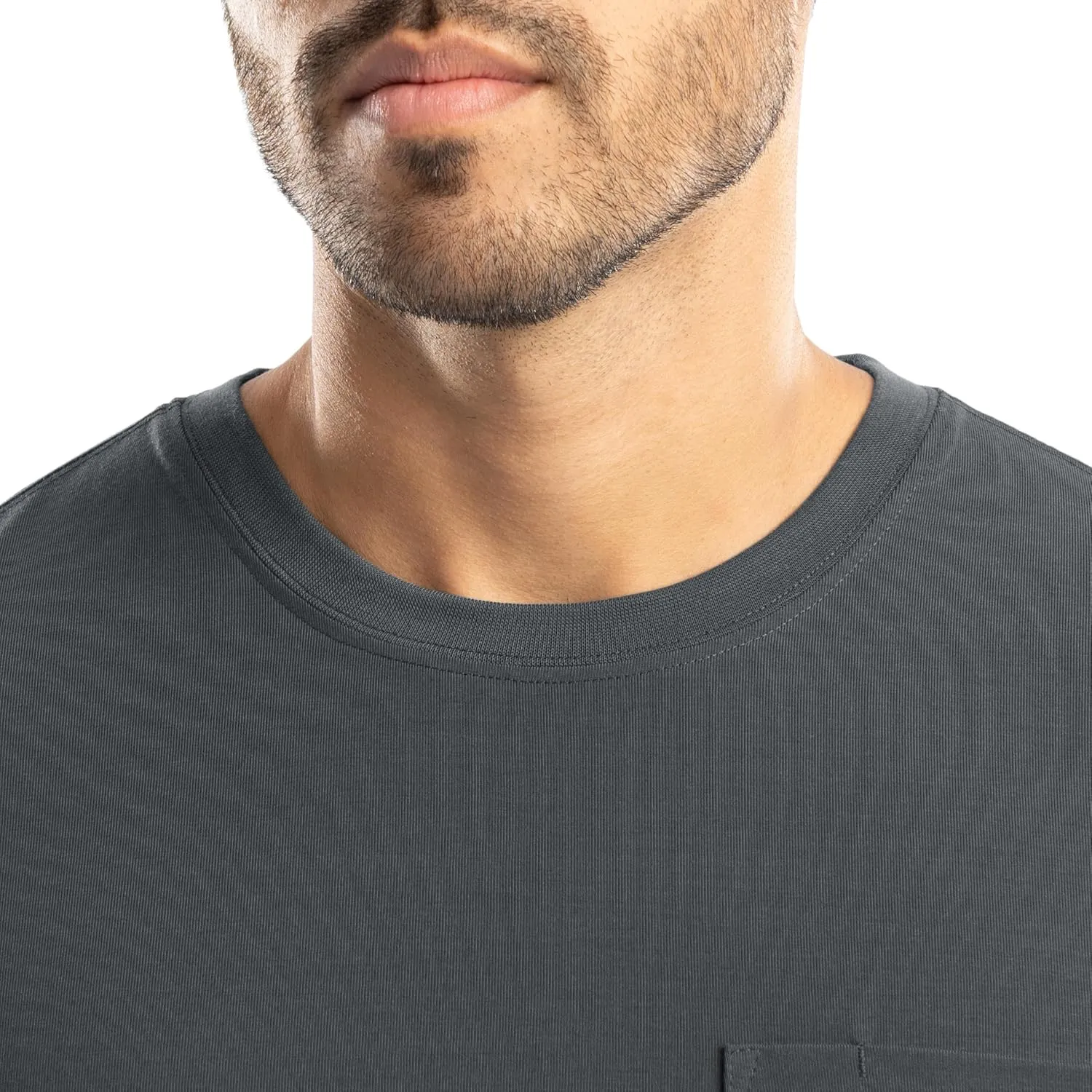 Wrangler Men's Long Sleeve Pocket T-Shirt with UPF