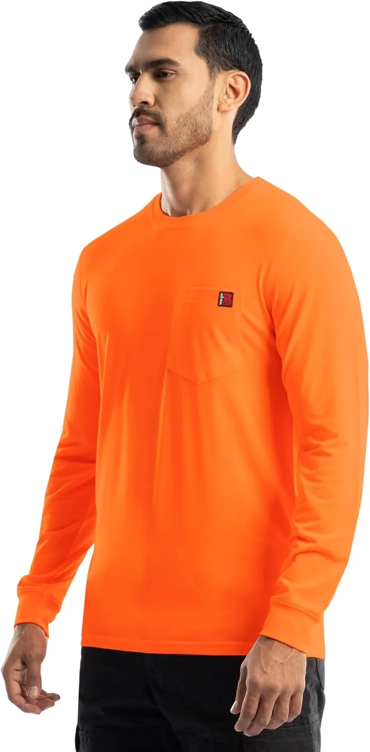 Wrangler Men's Long Sleeve Pocket T-Shirt with UPF