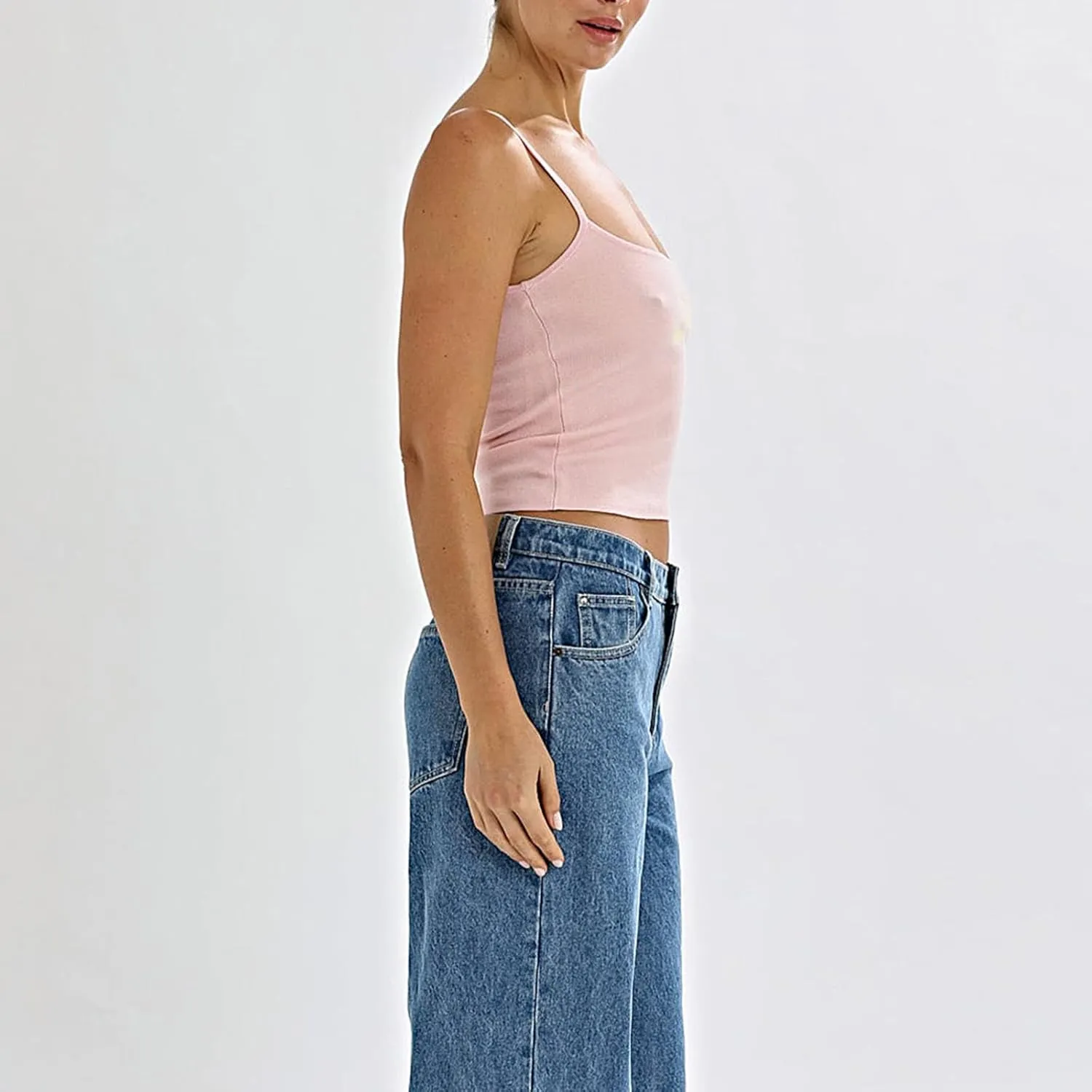 Y2k Floral Tank Top for Women Sleeveless Spaghetti Strap Slim Fit Camisole Cami Aesthetic Going Out Crop Top