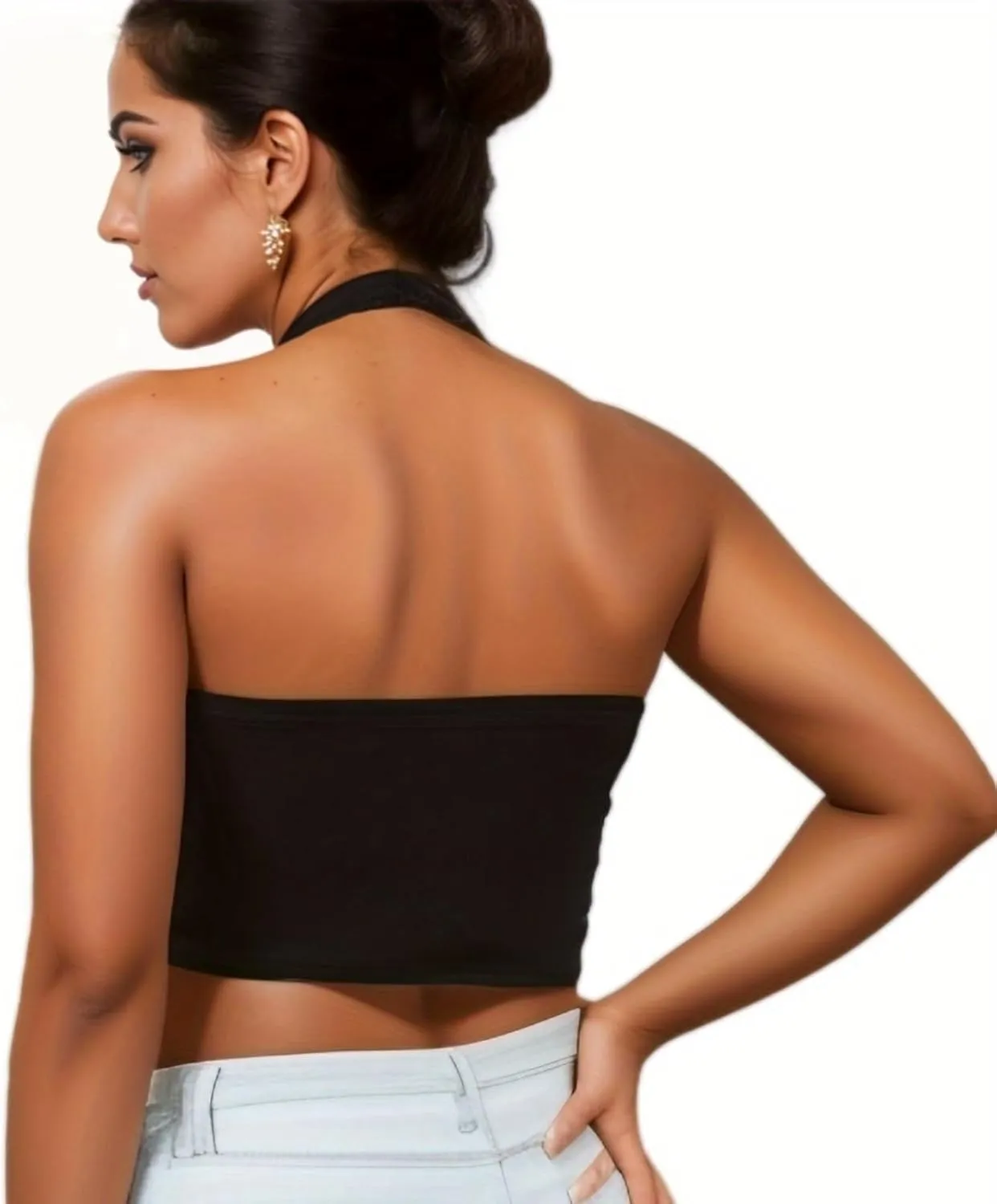 Y2K Graphic Print Strapless Tube Top Off Shoulder Backless Bandeau Tank Goth Harajuku Crop Corset Top Women Aesthetic Clothes