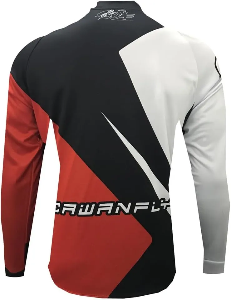YIBIMOTTO Men's Cycling Jerseys Long Sleeve Shirt Quick Dry Sun Protection Lightweight T-Shirt Athletic Workout Tops