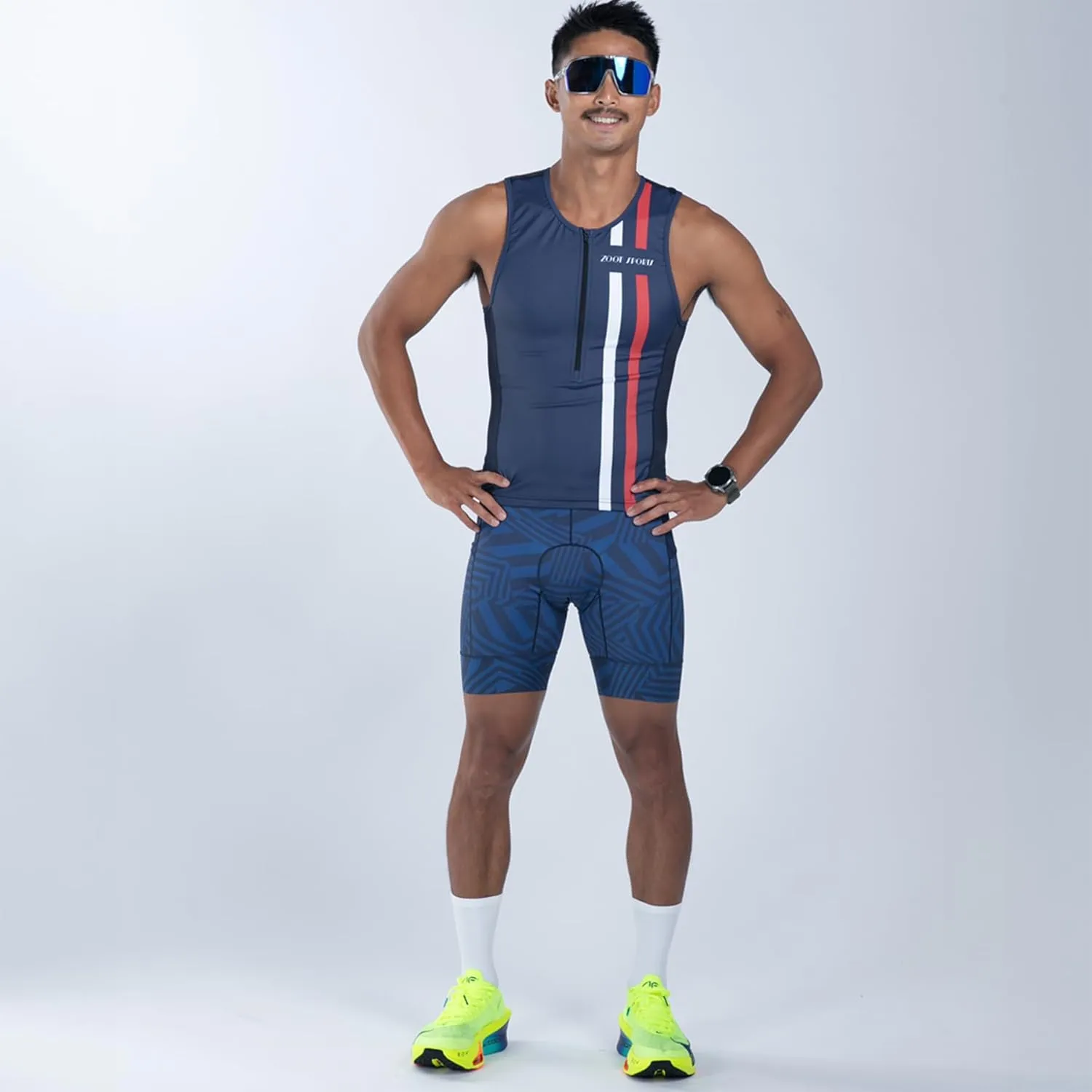 Zoot Mens LTD Triathlon Tank Top, Compression Tri Top for Endurance Race & Training, with Pockets & UPF 50  Primo Fabric