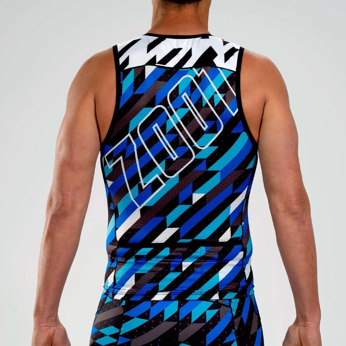 Zoot Mens LTD Triathlon Tank Top, Compression Tri Top for Endurance Race & Training, with Pockets & UPF 50  Primo Fabric